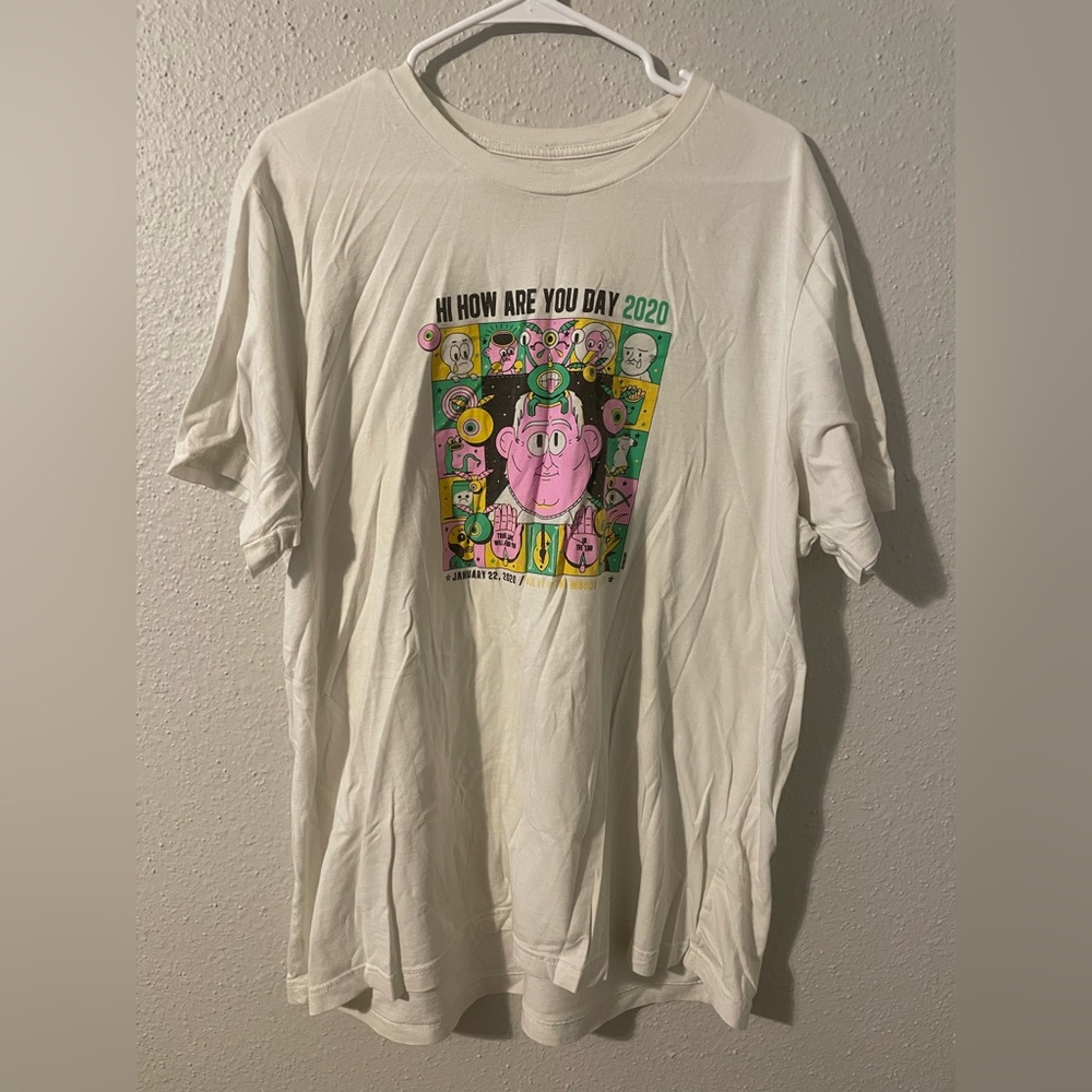 Cream Hi How Are You Day? 2020 Concert Shirt 2XL Daniel Johnson
